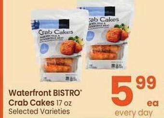 Safeway Waterfront bistro crab cakes offer