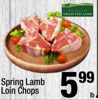 Super King Markets Spring lamb loin chops offer