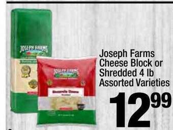 Super King Markets Joseph farms cheese block or shredded offer