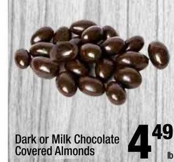 Super King Markets Dark or milk chocolate covered almonds offer