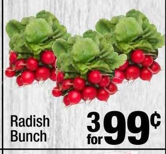 Super King Markets Radish bunch offer