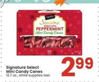 Albertsons Signature select mini candy canes offer