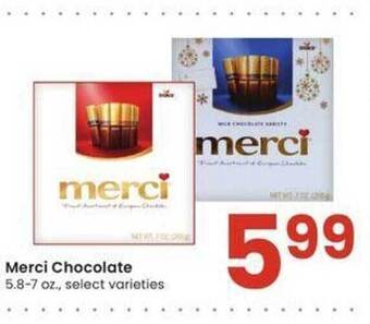 Albertsons Merci chocolate offer
