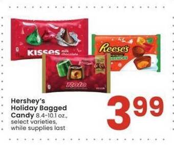 Albertsons Hershey's holiday bagged candy offer