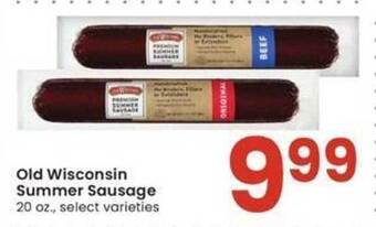 Albertsons Old wisconsin summer sausage offer