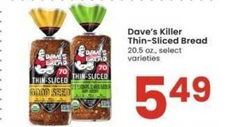 Albertsons Dave's killer thin-sliced bread offer