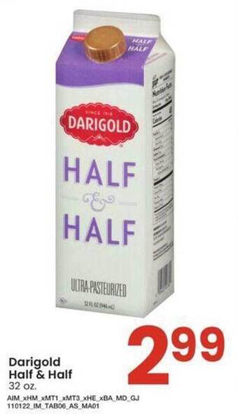 Albertsons Darigold half & half offer