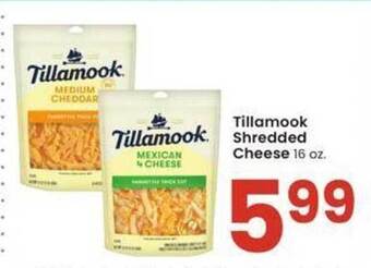 Albertsons Tillamook shredded cheese offer