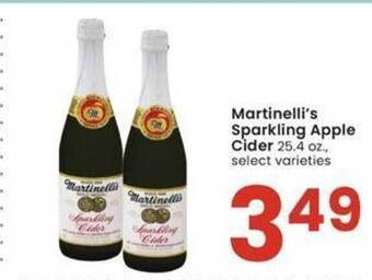 Albertsons Martinelli's sparkling apple cider offer