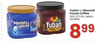 Albertsons Yuban or maxwell house coffee offer