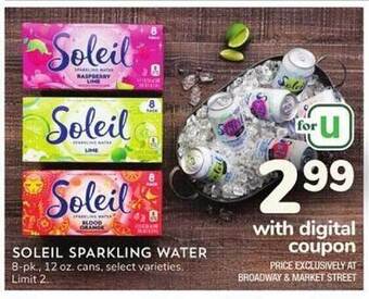 Albertsons Soleil sparkling water offer