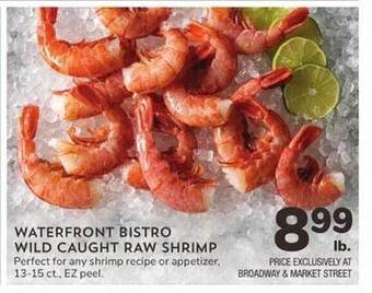 Albertsons Waterfront bistro wild caught raw shrimp offer