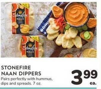 Albertsons Stonefire naan dippers offer