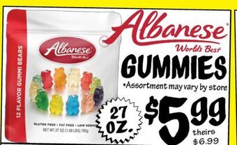 Ollie's Albanese gummies offer