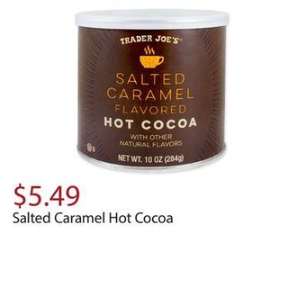 Trader Joe's Salted caramel hot cocoa offer