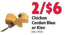 Festival Foods Chicken cordon bleu or kiev offer