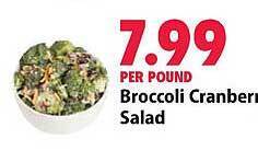 Festival Foods Broccoli cranberry salad offer