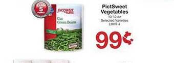 Price Chopper Pictsweet vegetables offer