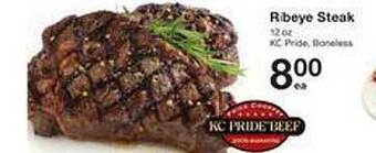Price Chopper Ribeye steak offer
