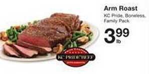 Price Chopper Arm roast offer