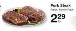 Price Chopper Pork steak offer