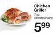 Price Chopper Chicken griller offer
