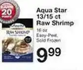 Price Chopper Aqua star 13-15 ct raw shrimp offer