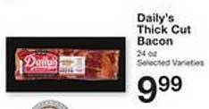 Price Chopper Daily's thick cut bacon offer