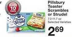 Price Chopper Pillsbury toaster scrambles or strudel offer