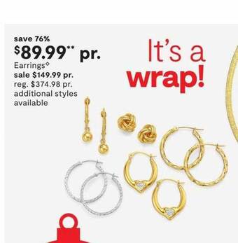 JC Penney Earrings offer