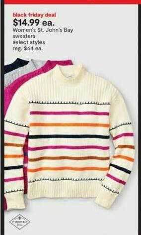 JC Penney Women's st. john's bay sweaters select styles offer
