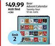Aldi Beer advent calendar offer