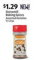 Aldi Stonemill baking spices offer