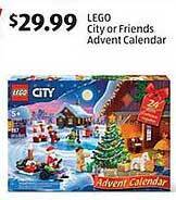 Aldi Lego city or friends advent calendar offer