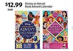 Aldi Disney or marvel book advent calendar offer