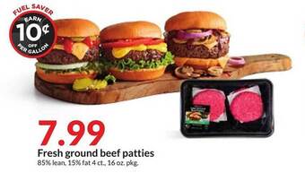 Hy-Vee Fresh ground beef patties offer