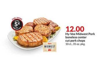 Hy-Vee Hy-vee midwest pork boneless center cut pork chops offer