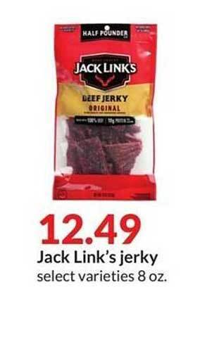Hy-Vee Jack link's jerky offer