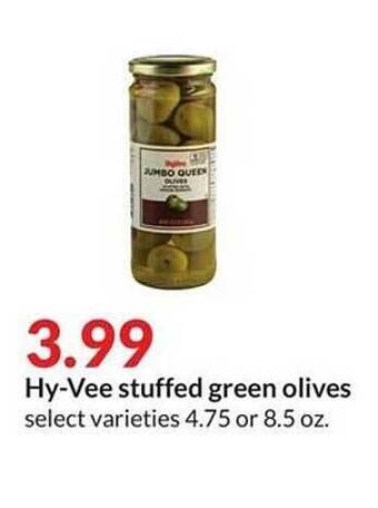 Hy-Vee Hy-vee stuffed green olives offer