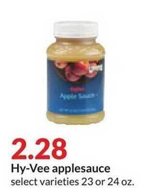 Hy-Vee Hy-vee applesauce offer