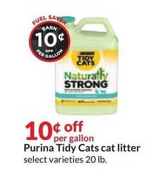 Hy-Vee Purina tidy cats cat litter offer