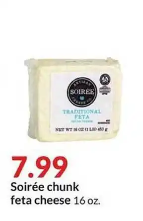 Hy-Vee Soirée chunk feta cheese offer