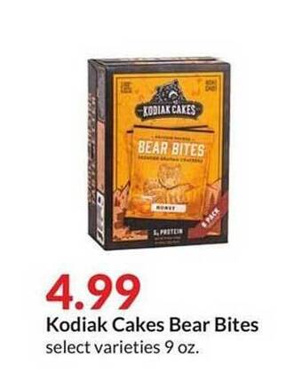 Hy-Vee Kodiak cakes bear bites offer