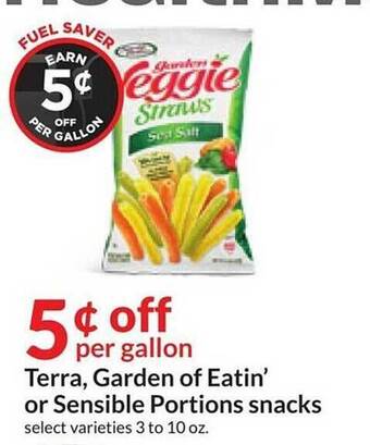 Hy-Vee Terra, garden of eatin' or sensible portions snacks offer