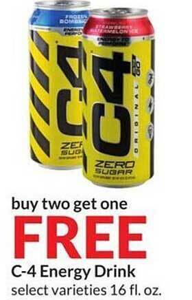Hy-Vee C-4 energy drink offer