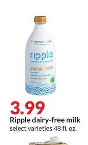 Hy-Vee Ripple dairy-free milk offer