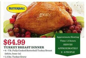 Lowes Foods Turkey breast dinner butterball offer