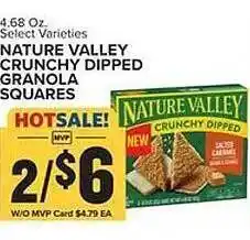 Food Lion Nature valley crunchy dipped granola squares offer