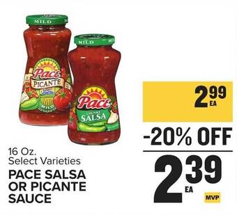 Food Lion Pace salsa or picante sauce offer