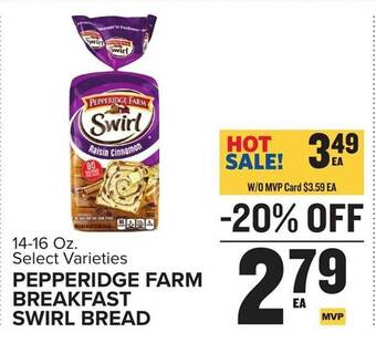 Food Lion Pepperidge farm breakfast swirl bread offer